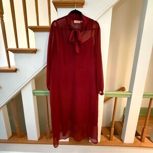 EVRI Red Bishop Sleeve Gown size 2X